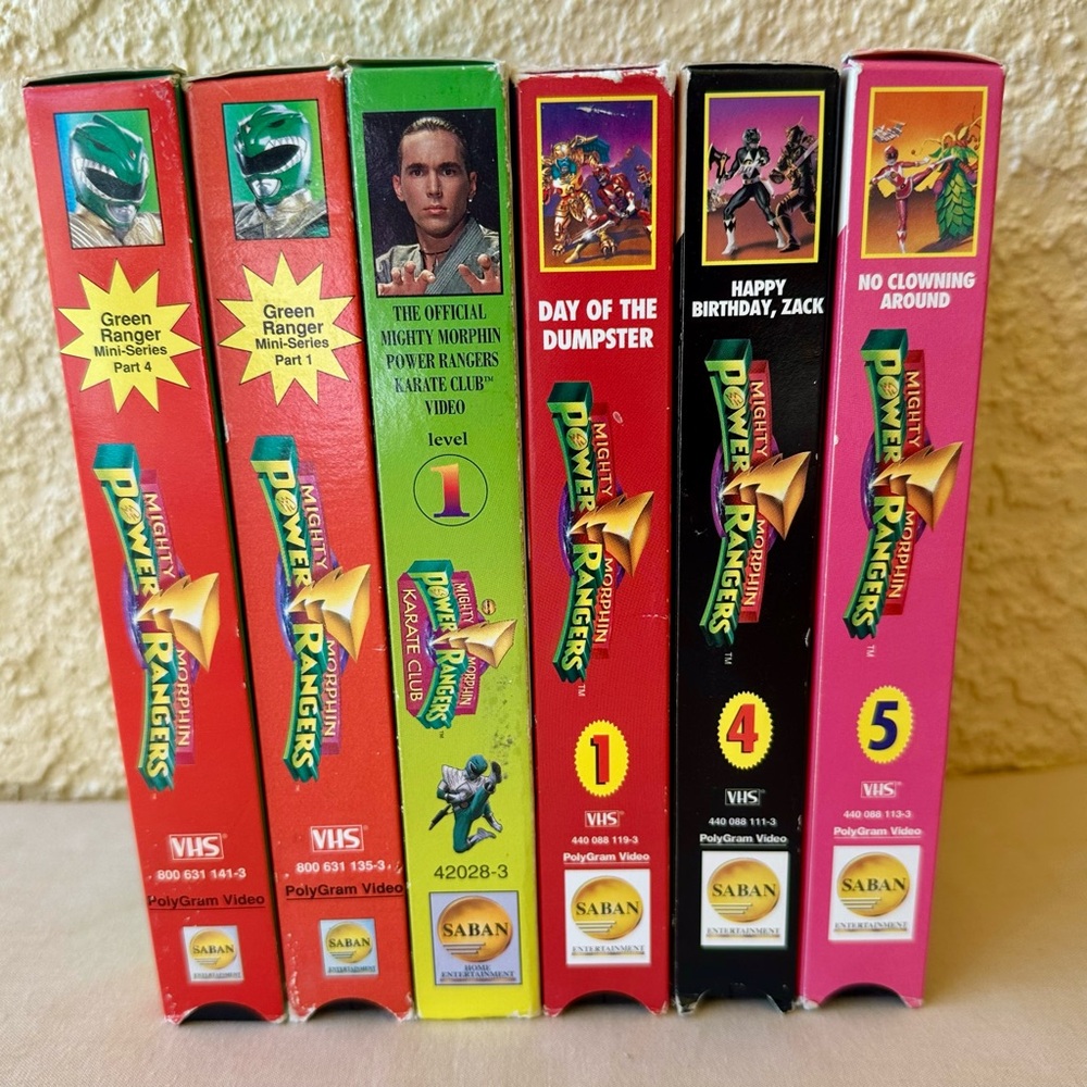 Mighty Morphin Power Rangers VHS Collection